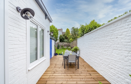 Terrasse bois extérieure jardin